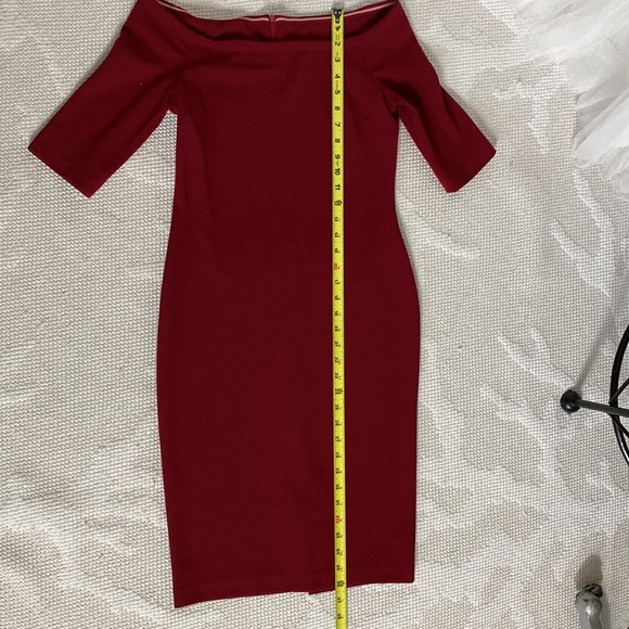 Rinascimento sheath dress scuba crepe, stretchy, 1/4 sleeves body contour Size S - Picture 15 of 15